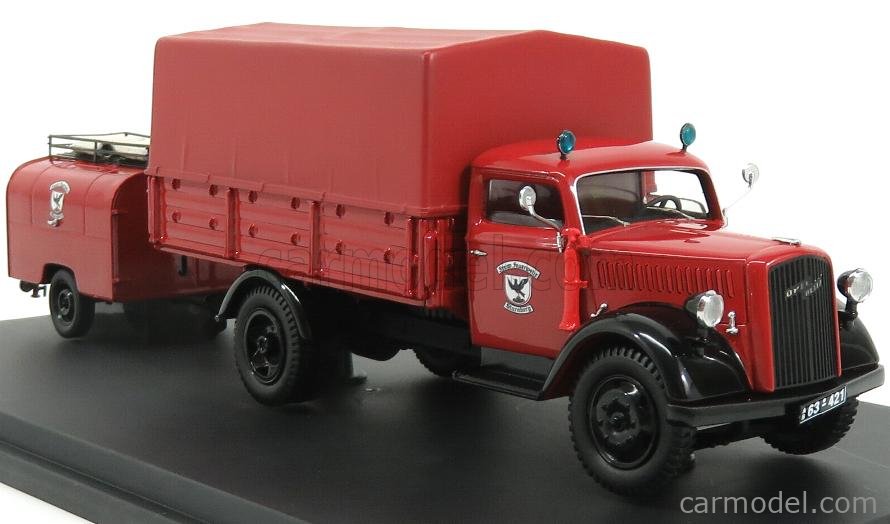 Schuco SB 1/43 - Opel Blitz S 3T - Pompiers Feuerwehr - Theimer