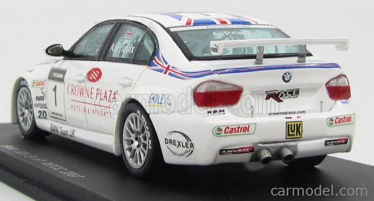 BMW 320 SI TEAM UK #1 WTCC PRIAULX 2007 AUTOART 80746 1/18