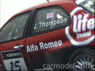 Spark 1/43 Scale S0476 - Alfa Romeo 156 #15 WTCC 2006 A. Farfus - Red