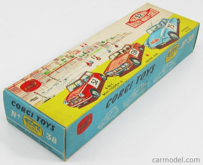 CORGI GS38 Echelle 1/43 | CITROEN DS 19 + MINI COOPER + ROVER 2000