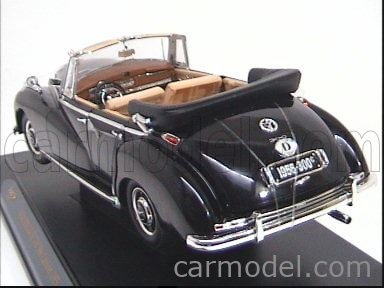 RICKO 32127 Scale 1/18 | MERCEDES BENZ TYPE 300C CABRIOLET 1956 BLACK