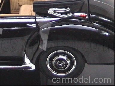 RICKO 32127 Scale 1/18 | MERCEDES BENZ TYPE 300C CABRIOLET 1956 BLACK