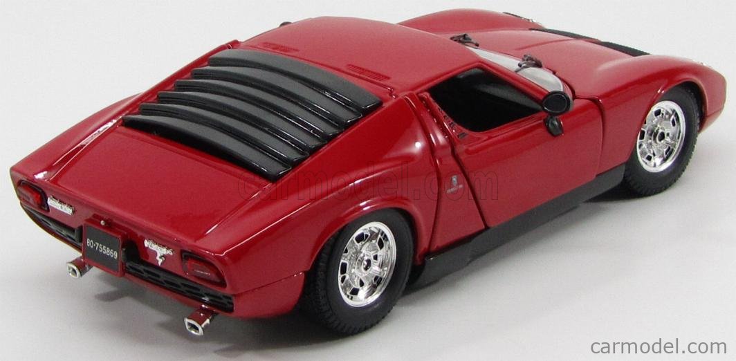 BURAGO BU12072R Escala 1/18 | LAMBORGHINI MIURA 1968 RED