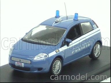 MODELLINO AUTO FIAT GRANDE PUNTO DELLA POLIZIA SCALA 1:24 DIE-CAST NEWRAY  71113