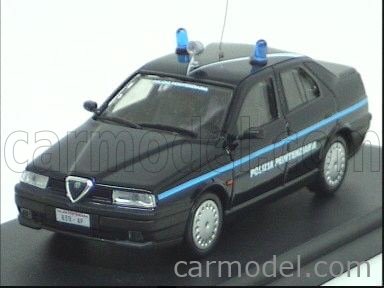Miniature Triple 9 1/18 Alfa Romeo 155 Polizia - Bleu 1996 - Prévente