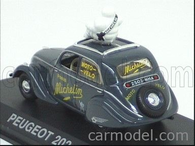 Paradcar 1/43 - Peugeot 202 Michelin - Résine, Très Bon état Avec Boîte