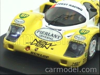 Miniature Spark 1/43 Porsche 956 N°7 – Vainqueur Le Mans 1984, Jaune/noir