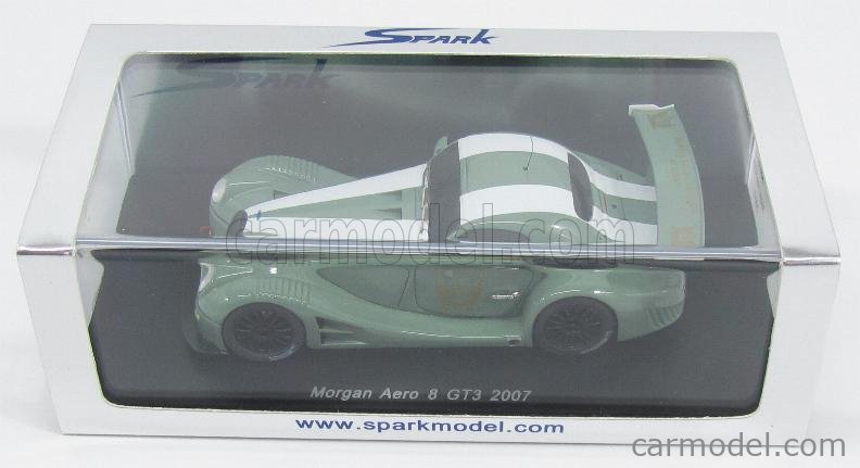 SPARK-MODEL S0373 Scale 1/43 | MORGAN AERO 8 GT3 2007 GREEN WHITE
