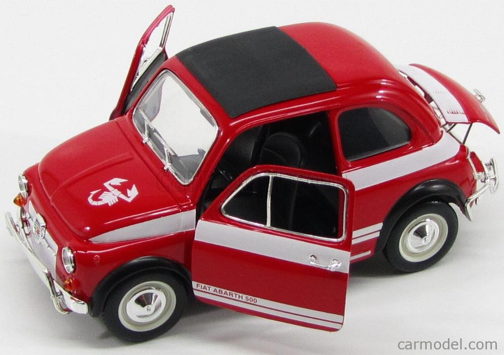 BURAGO 21040 Scale 1/24 | FIAT 500 ABARTH RED