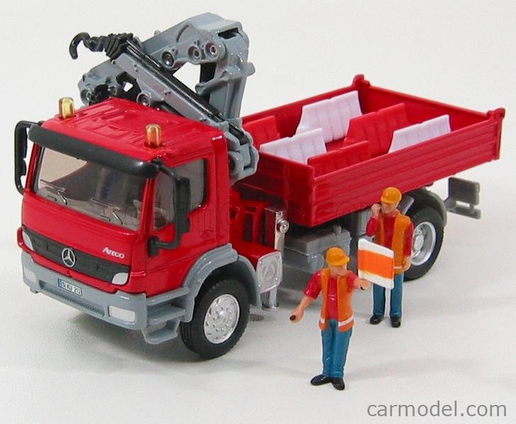 Mercedes Atego with Crane Diecast Metal Construction Siku 3534 Scale 1:50 
