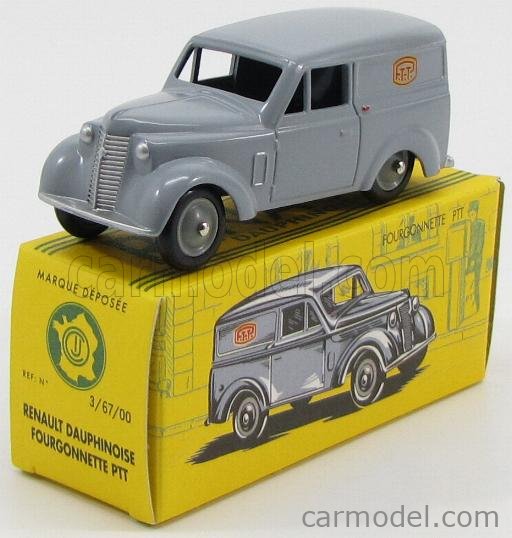CIJ France 3.68 Renault Dauphinoise 300 Kg - Voiture Miniature Postes 1/43 - Métal Occasion