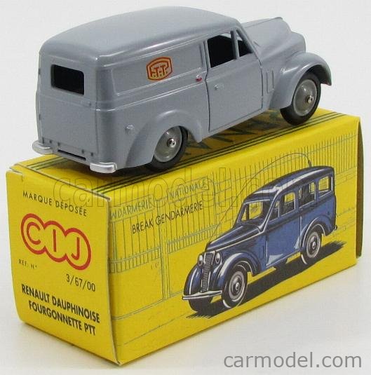 CIJ France 3.68 Renault Dauphinoise 300 Kg - Voiture Miniature Postes 1/43 - Métal Occasion