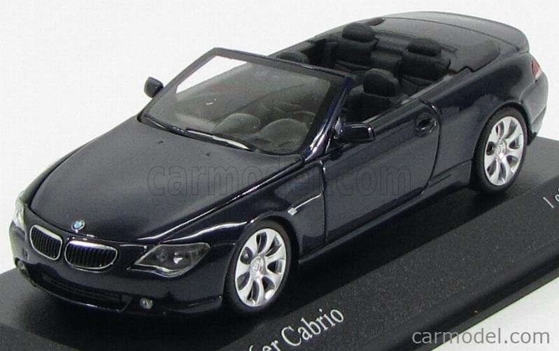 BMW series 6 CABRIOLET 2006 Blue 1:43 431026030 MINICHAMPS 