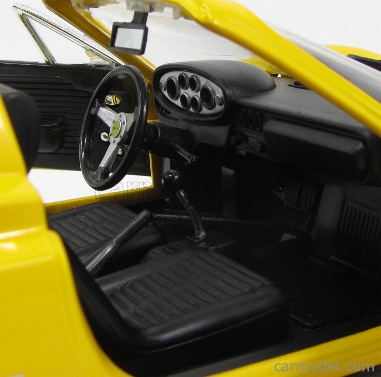 特価 Hot Wheels 1/18 フェラーリ Dino246GTS イエロー Mattel Hot Wheels - Ferrari Dino 246 GTS Convertible (1:18