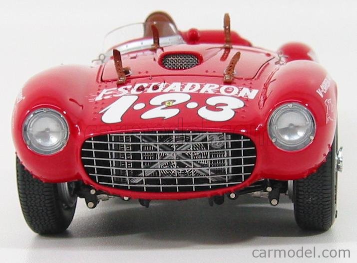 BBR-MODELS BBR180004 Scale 1/18 | FERRARI 375 PLUS N 19 WINNER V CARRERA  PANAMERICANA ESCUADRON 1.2.3 1954 UMBERTO MAGLIOLI RED