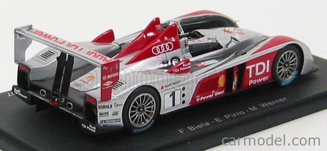 Modèle Réduit Audi R10 N°8 Vainqueur Des 24h Du Mans 2006 - Spark échelle 1/18, Occasion