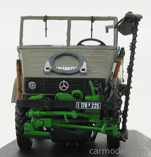 Mercedes-Benz Unimog 401 + Pritschenanhänger 1-43 Wit Minichamps Limited 504 pcs. - Schuiten Autominiaturen