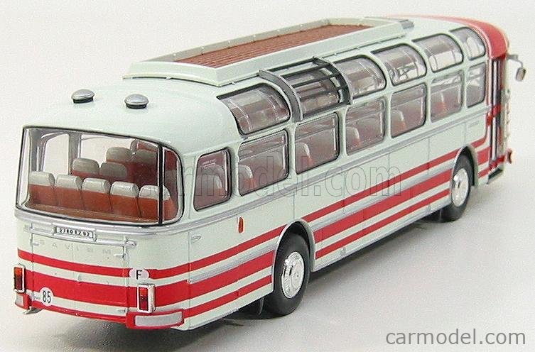 Norev 1/43 - Bus Renault Saviem S53M Excursion - Blanc Et Rouge - Neuf