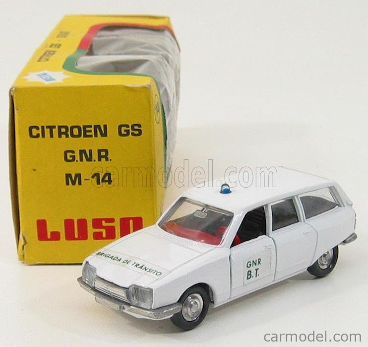 Modèle Réduit Citroën GS Break Pallas - Échelle 1/43, Couleur Verte, Occasion, Marque Luso Toys