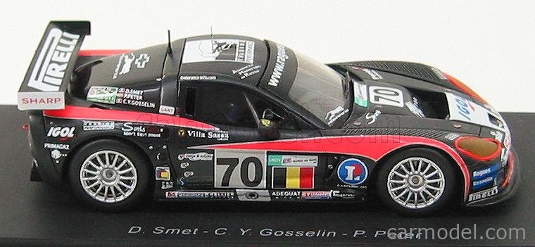 Miniature Chevrolet Corvette C6R Team Alphand LM 2007 - IXO 1:43 - Métal - Occasion Parfait État