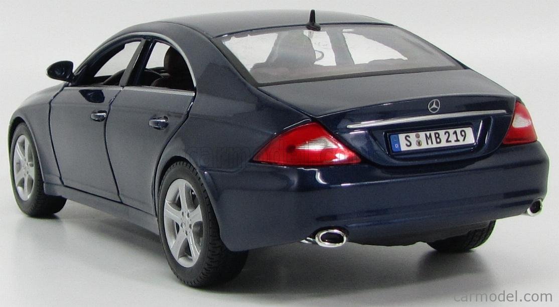 MAISTO 36696BL Scale 1/18 | MERCEDES BENZ CLS-CLASS 2004 BLUE MET