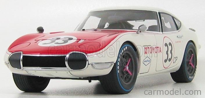 AUTOART 86816 Scale 1/18 | TOYOTA 2000GT N 33 SCCA 1968 WHITE RED