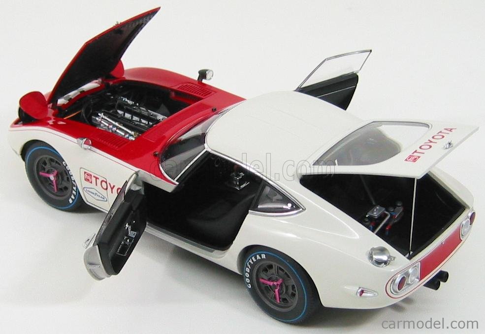 AUTOART 86816 Scale 1/18 | TOYOTA 2000GT N 33 SCCA 1968 WHITE RED