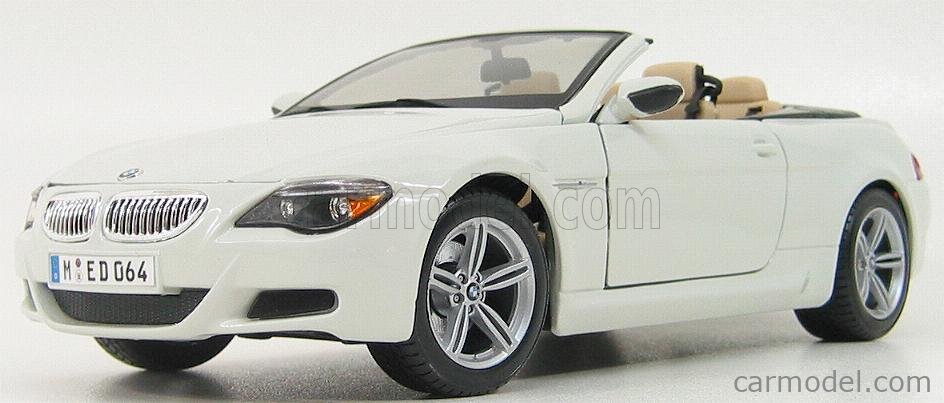 MAISTO 31145W Scale 1/18 | BMW 6-SERIES M6 CONVERTIBLE CABRIOLET