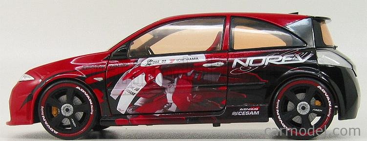 NOREV 1/18 Renault Megane MTK SWORD – Miniature De Collection En Boîte, Bon état !