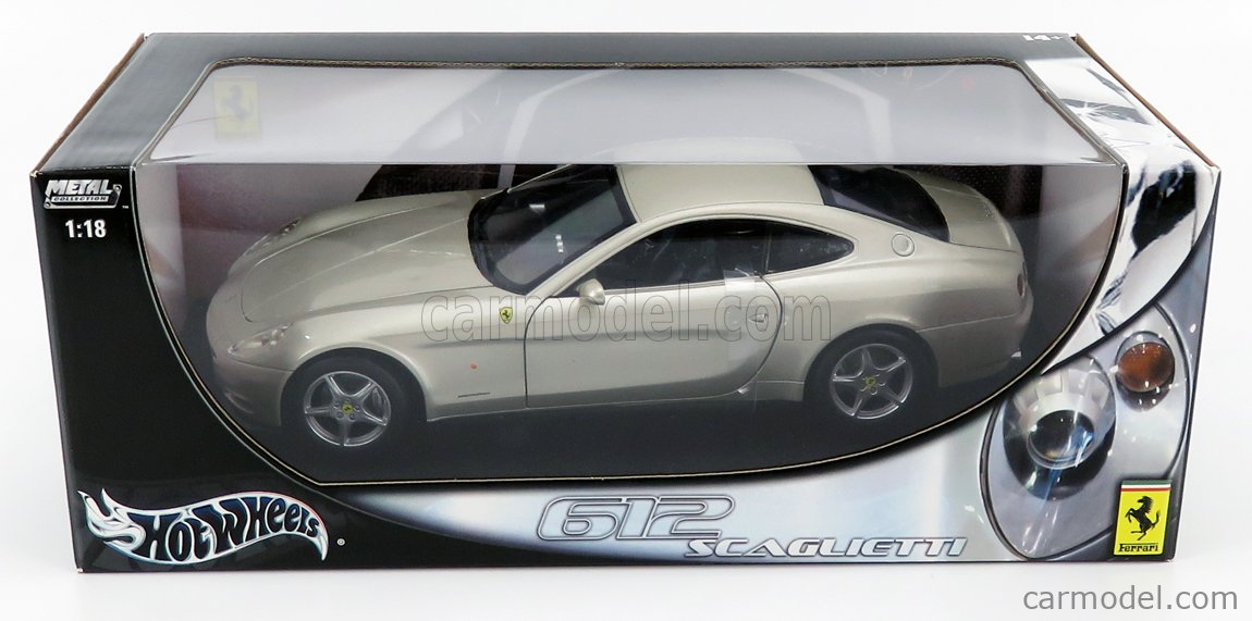 Ferrari 612 Scaglietti – Hot Wheels 1/18 – Rouge – Série Racing