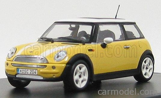 Minichamps Mini Cooper Jaune Dealer Box 1/43 80420029827