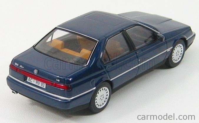ミニチャンプス Alfa 164 3.0 V6 1992 Blue metallic 1/43