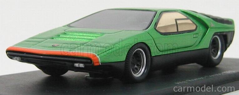 Alfa Romeo Carabo 1970 グリーン 1/43 1/43 Spark Alfa Romeo Carabo 1970 Green w/ Box From Japan