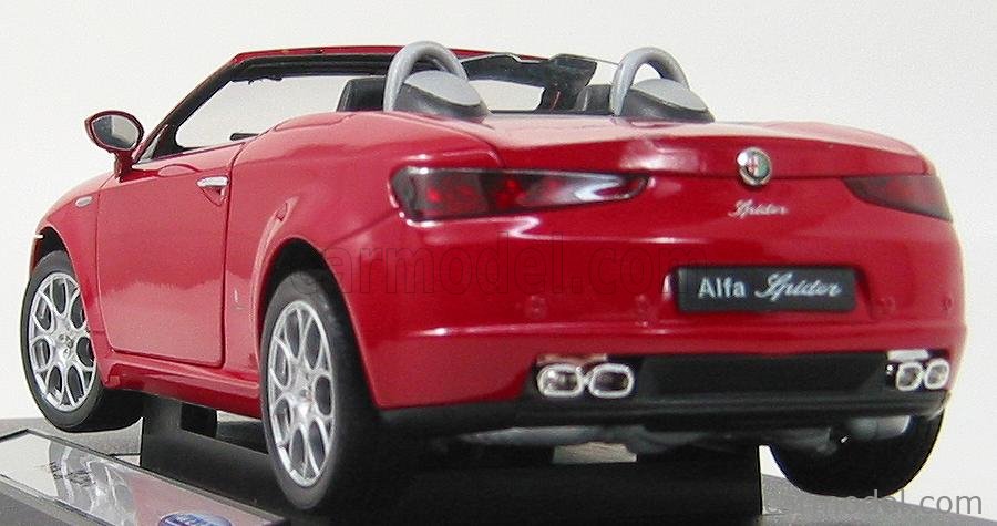 WELLY 18007W Scale 1/18 | ALFA ROMEO SPIDER 2006 OPEN RED