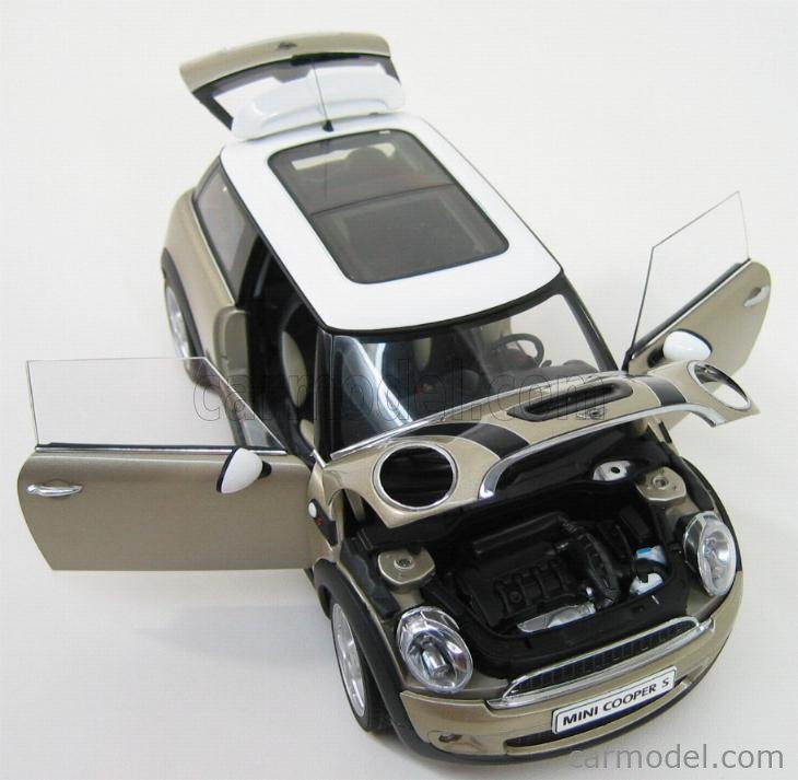 AUTOART 75007 Scale 1/18 | MINI COOPER S 2006 GOLD MET WHITE