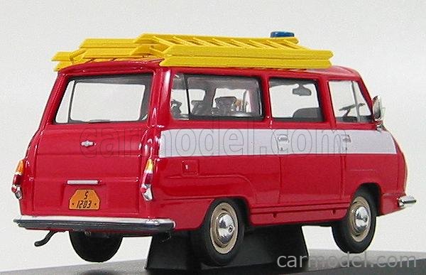 Abrex 1/43 – Skoda 1203 Minibus 1974 – Rouge – Occasion – Boîte Incluse