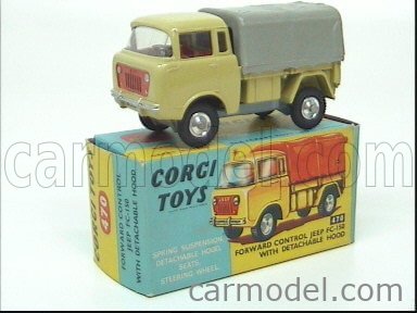 CORGI 470 Scale 1/43 | JEEP FC-150 WITH DETACHABLE HOOD MUSTARD