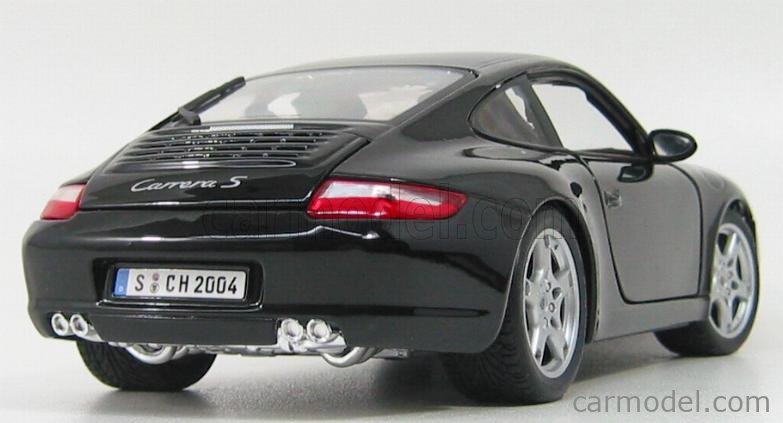 Porsche 911 997 Carrera S Coupe Schwarz 2004-2012 1/18 Maisto Modell Auto mit od 