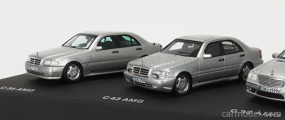 MERCEDES BENZ - SET COFFRET BOX 5X C-CLASS AMG C32 (W202) - C36 (W202) -  C43 (W203) - C55 (W203) - C63 (W204)