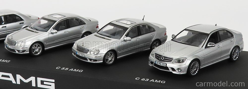 MERCEDES BENZ - SET COFFRET BOX 5X C-CLASS AMG C32 (W202) - C36 (W202) -  C43 (W203) - C55 (W203) - C63 (W204)