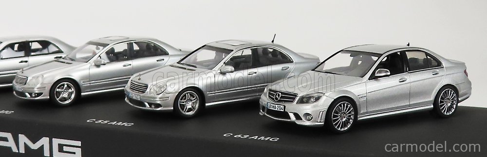 MERCEDES BENZ - SET COFFRET BOX 5X C-CLASS AMG C32 (W202) - C36 (W202) -  C43 (W203) - C55 (W203) - C63 (W204)