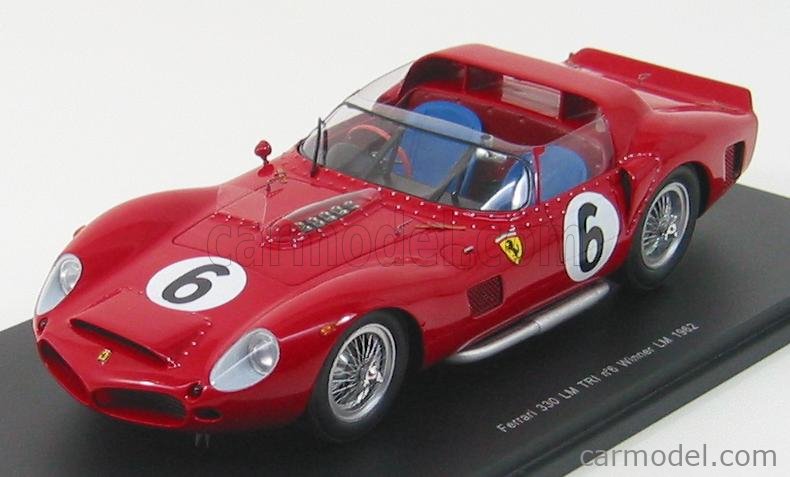 FERRARI - 330 TRI/LM SPIDER 4.0L V12 TEAM SPA FERRARI SEFAC N 6 WINNER 24h  LE MANS 1962 OLIVER GENDEBIEN - PHIL HILL