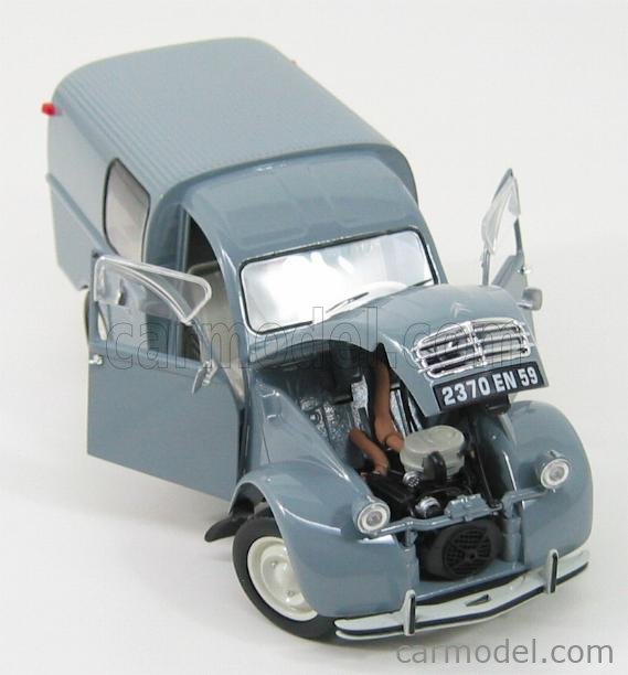 1957 Citroen 2Cv Fourgonnette Van 1-18 Diecast Model, Gray, 1 - Metro Market