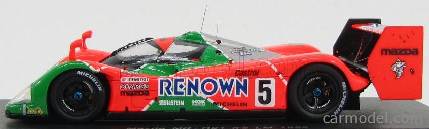 SPARK-MODEL S0798 Escala 1/43 | MAZDA MX-R01 N 5 4th 24h LE MANS 1992  J.HERBERT - V.WEIDLER - B.GACHOT ORANGE GREEN