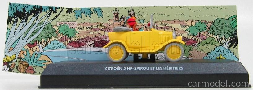 Modèle Réduit Citroën 5 HP Spirou Et Les Héritiers Atlas 1/43 - Occasion En Boîte
