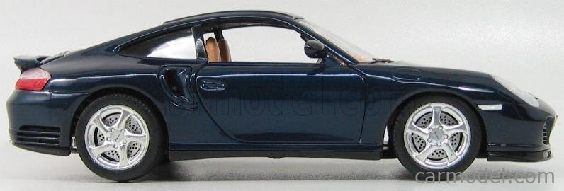 BURAGO 3367 Scale 1/18 | PORSCHE 911 996 TURBO 2000 BLUE MET