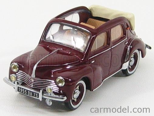 IXO-MODELS CLC151 Scale 1/43 | RENAULT 4CV DECOUVRABLE 1955 BORDEAUX