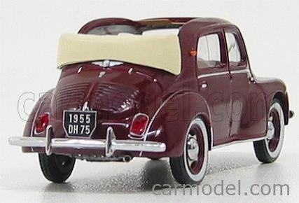 IXO-MODELS CLC151 Scale 1/43 | RENAULT 4CV DECOUVRABLE 1955 BORDEAUX