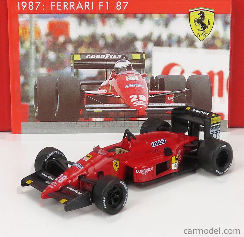 IXO-MODELS SF12/87 Escala 1/43 | FERRARI F1 87 TURBO N 28 JAPAN GP 1987  GERARD BERGER RED