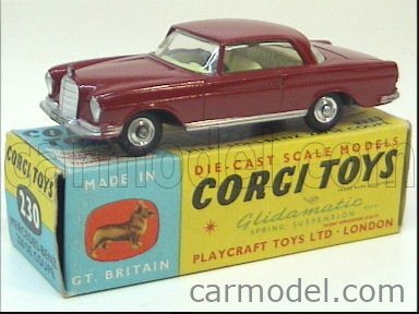 Corgi Toys 230 Mercedes-Benz 220 SE coupé - boite d'origine